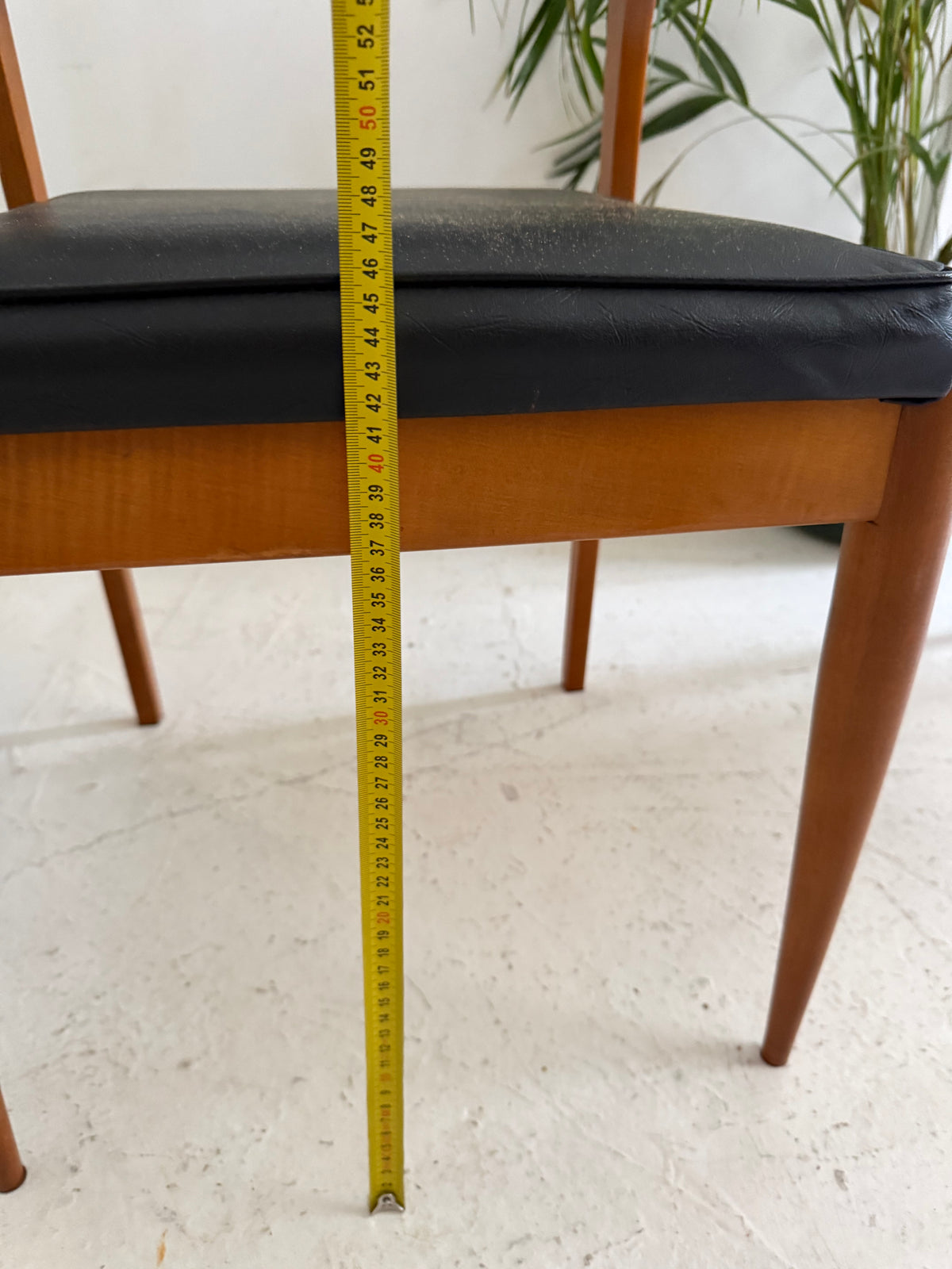 4 chaise vintage en bois 1970