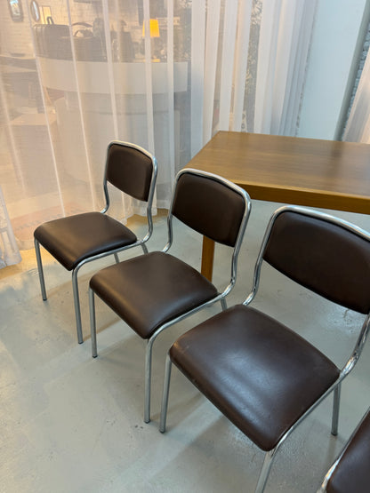 4 chaises vintage 1970