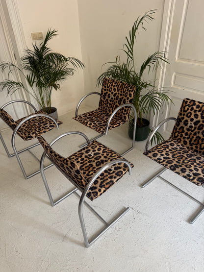 Chaise Metaform Cirkel en léopard