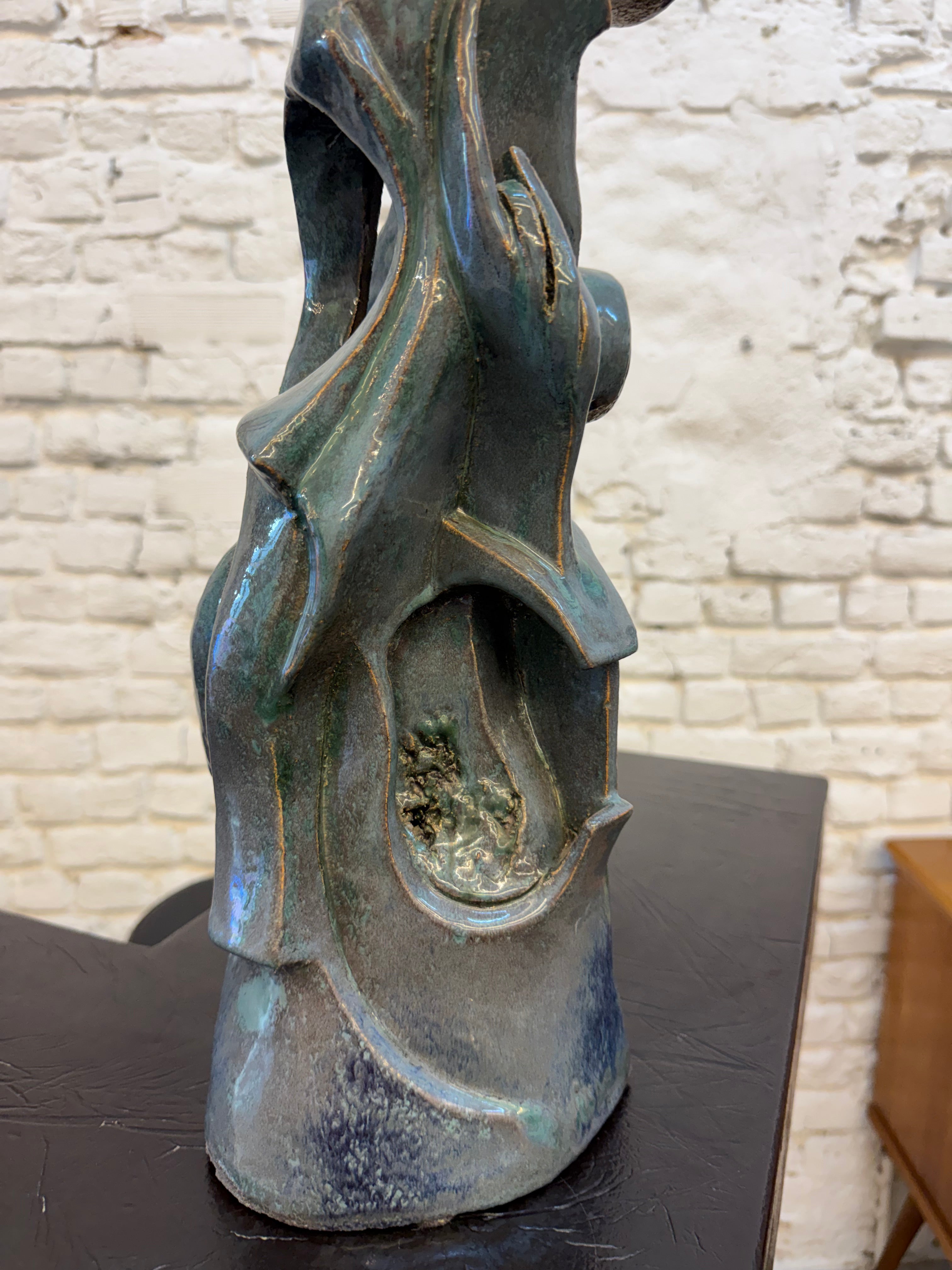 Sculpture en argile très belle 80cm